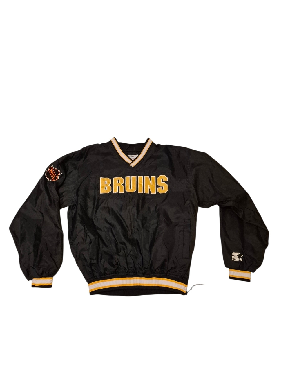 Boston Bruins Windbreaker Jacket Warm Up NHL Light Pullover Hockey Youth
